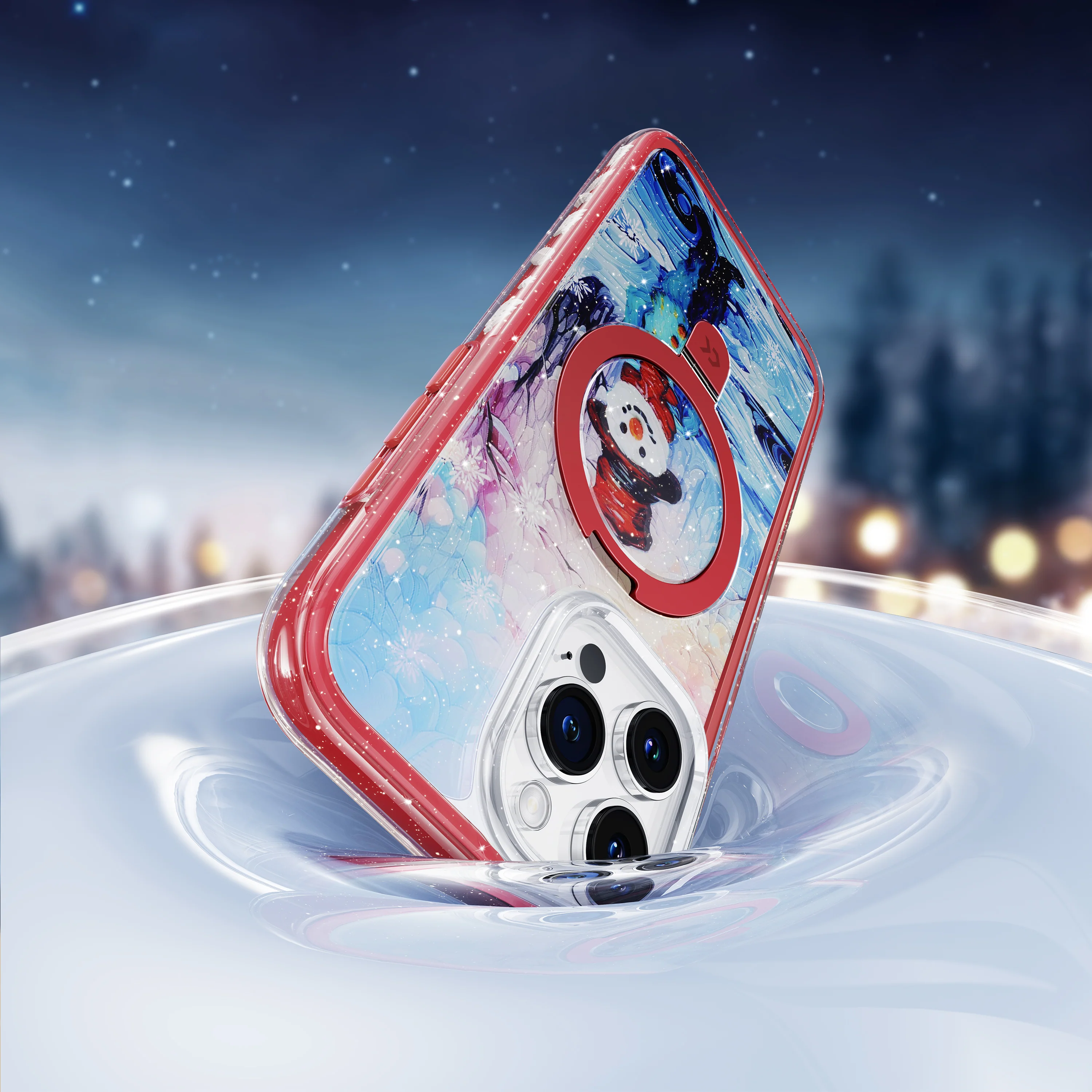 Christmas Santa Claus Air Cushion Magic Stand Case - Image 7